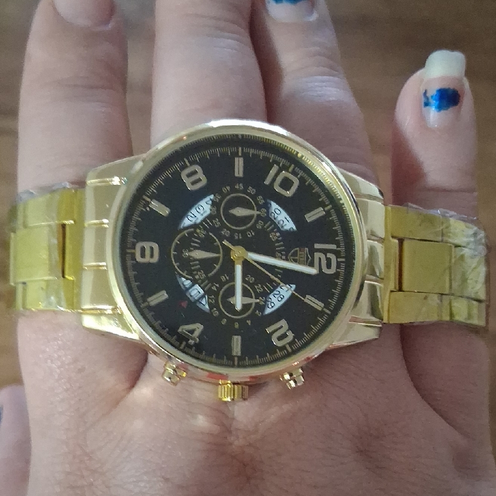 Gold Chronograph Men's Watch